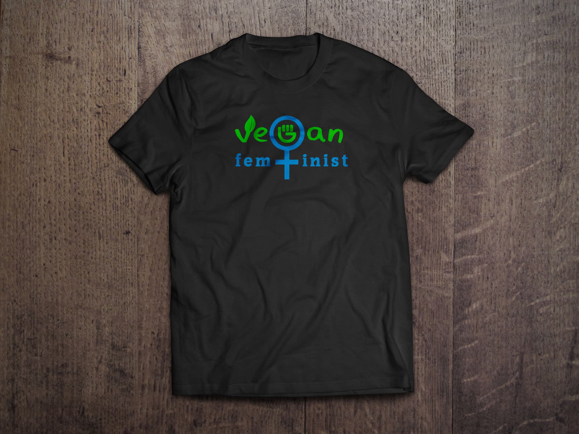 Vegan Feminist Shirt Mockup