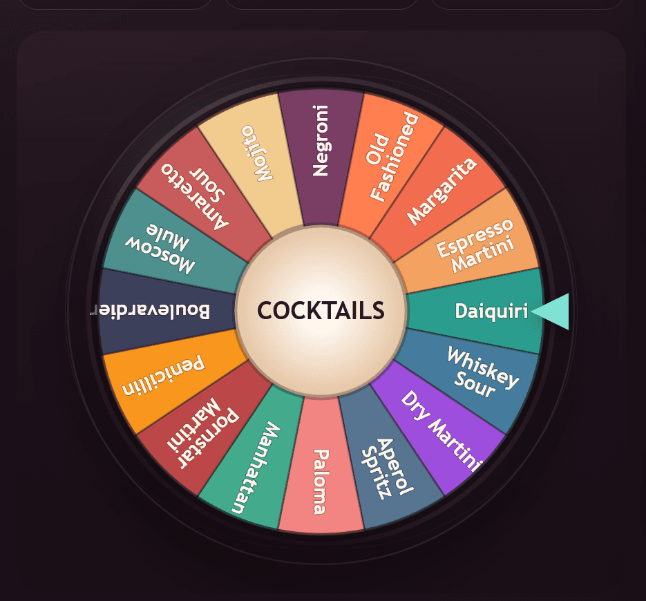 Preview image for the Drink Roulette browser app